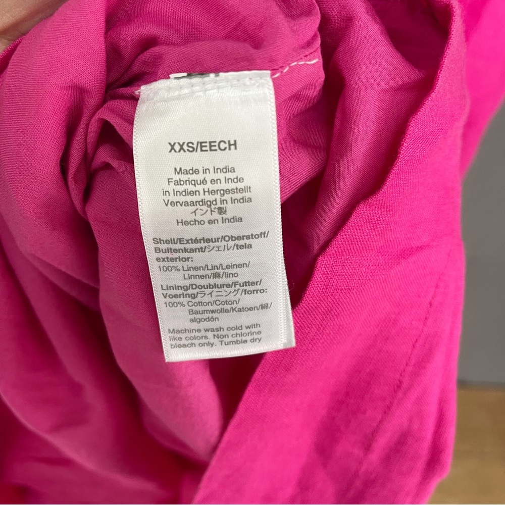 J. Crew button back pink linen shift dress - Picture 13 of 14